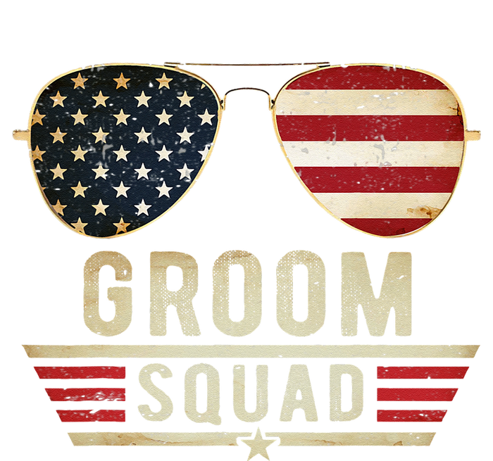 Groom Squad Bachelor Party Groomsmen Wedding USA Sunglasses Women's Pullover Hoodie