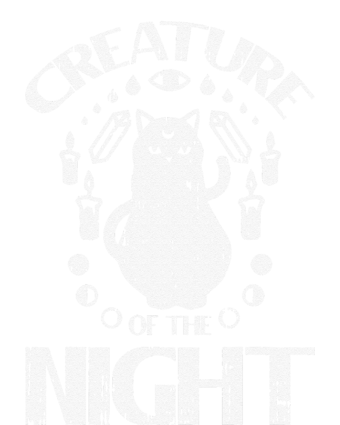 Creature Of The Night Halloween Costume Funny Cat Witch T-Shirt