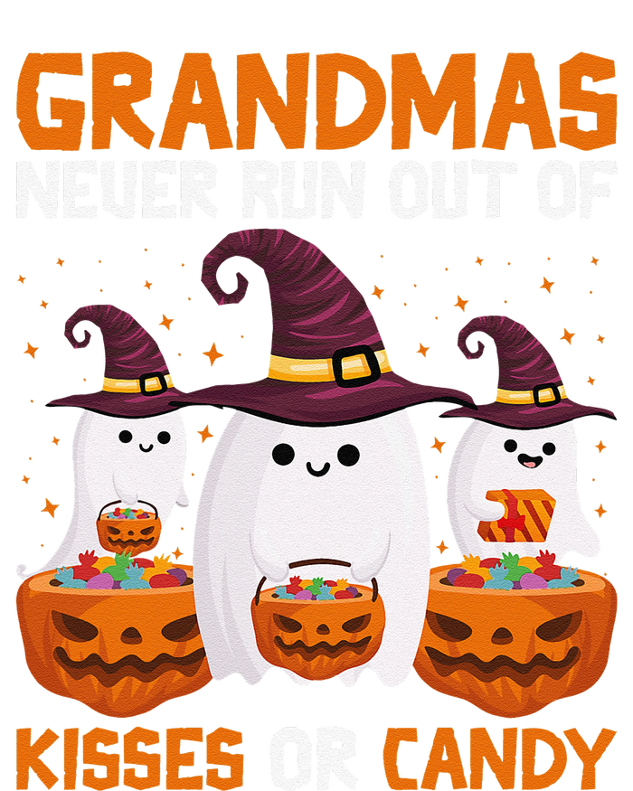 Grandmas Never Run Out Of Kisses Or Candy Ghost Halloween T-Shirt