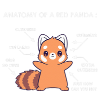 Anatomy Of A Red Panda Science Zoologist Red Panda Anatomy Metallic Star Ornament