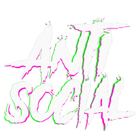 Antisocial Introvert I Hate People Antisocial Club EDM Valucap Bio-Washed Visor