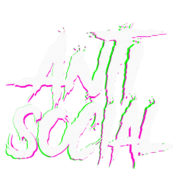 Antisocial Introvert I Hate People Antisocial Club EDM Valucap Bio-Washed Visor