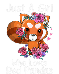 Just A Who Loves Red Pandas Funny Red Panda V-Neck T-Shirt