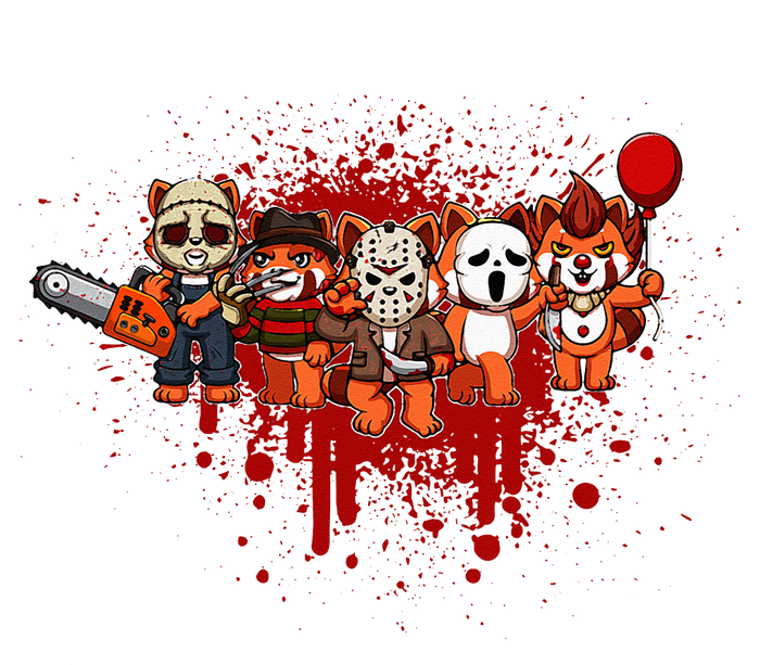 My Little Horror Crew Halloween Red Panda T-Shirt