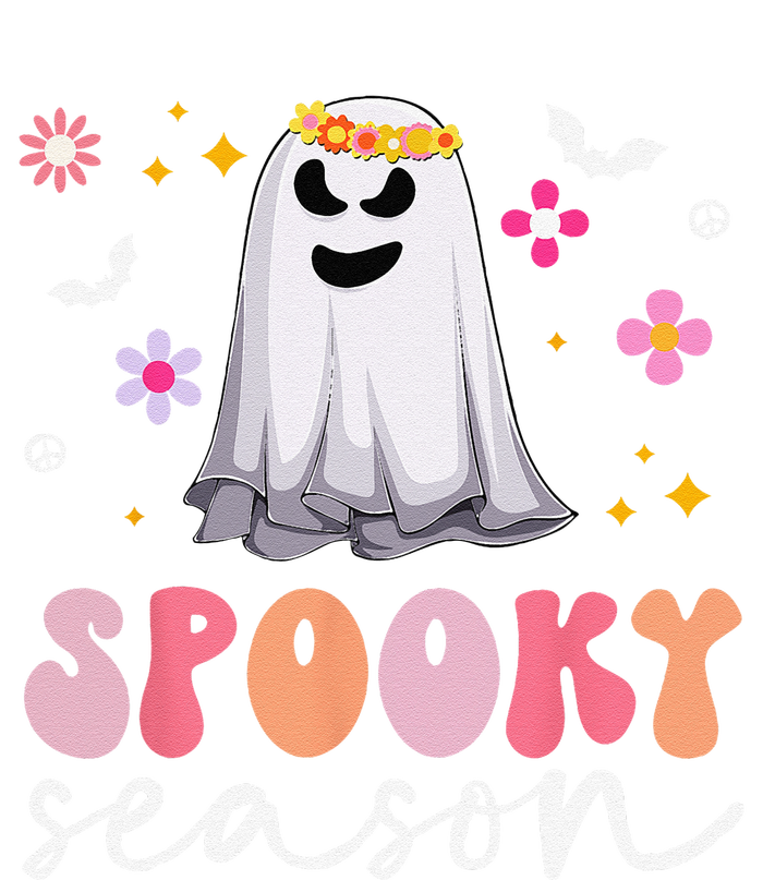 Groovy Ghost Spooky Season Retro Halloween Hippie T-Shirt