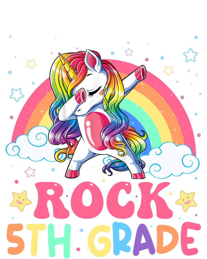 Im Ready To Rock 5Th Grade Unicorn 100 Days Of Fifth Grade Great Gift T-Shirt