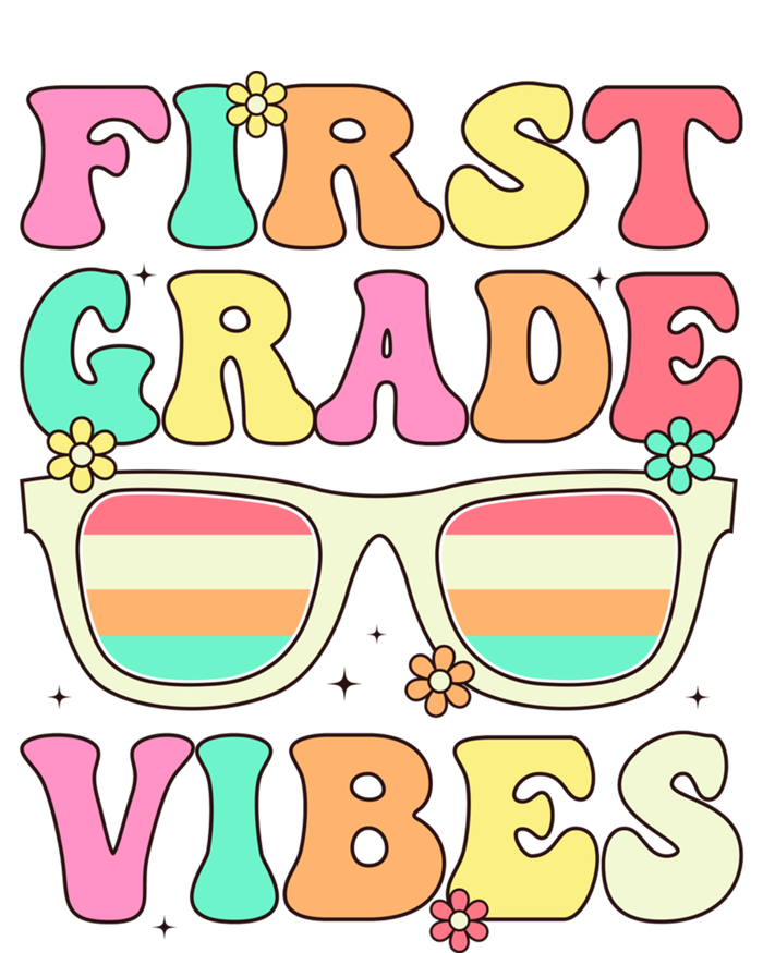 First Grade Vibes Retro Sunglasses Back To School Cool Gift Coaster