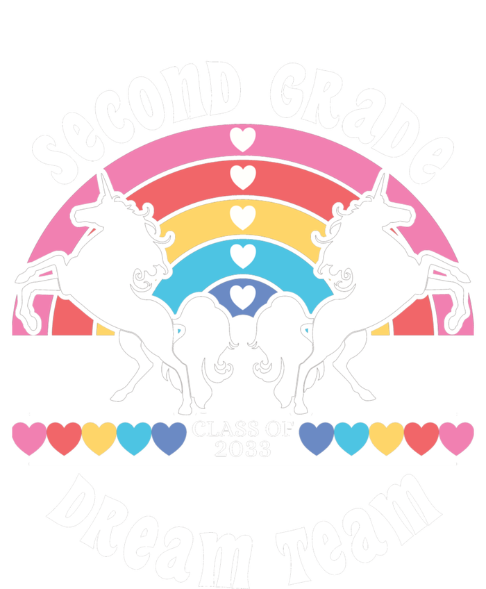 Unicorn Dream Team Class Of 2033 Second Grade Cute Gift T-Shirt