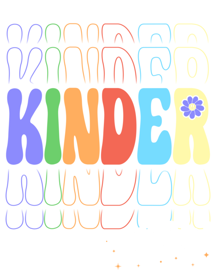 Kinder Crew Retro Groovy Preschool Kindergarten Teacher Cool Gift Tall Long Sleeve T-Shirt