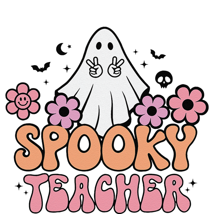 Groovy Halloween Spooky Teacher Trick Or Teach Teacher Gift Softstyle Adult Sport Polo