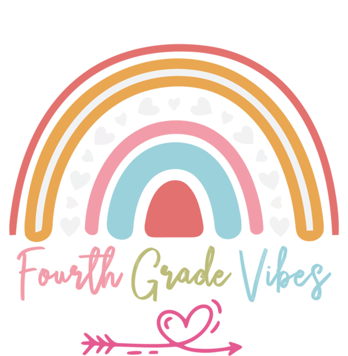 Fourth Grade Vibes Rainbow Teacher 4Th Grade Tee Gift Women's V-Neck T-Shirt