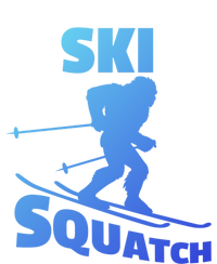 Funny Ski Squatch Downhill Skier Skiing Bigfoot Sasquatch Funny Gift T-Shirt