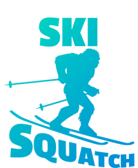 Funny Ski Squatch Downhill Skier Skiing Bigfoot Sasquatch Funny Gift Softstyle Adult Sport Polo