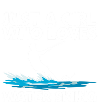 Funny Water Skiing Design Water Skier Skiing Cool Gift Women's Flannel Pajama Set