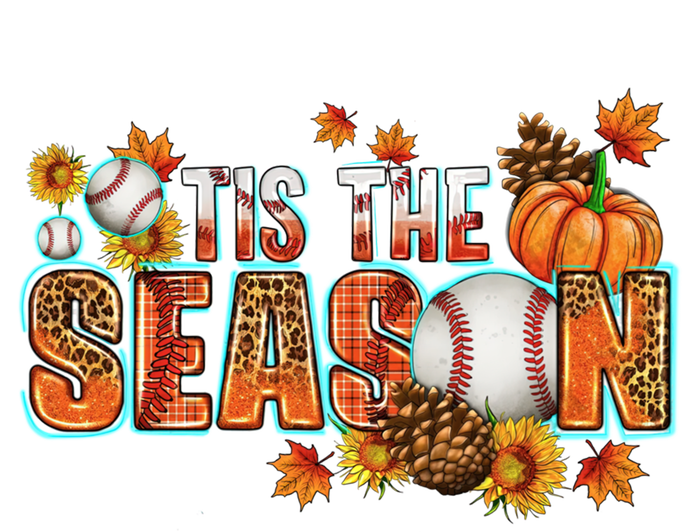 Tis The Season Leopard Pumpkin Baseball Halloween Fall Vibes Cute Gift Premium T-Shirt