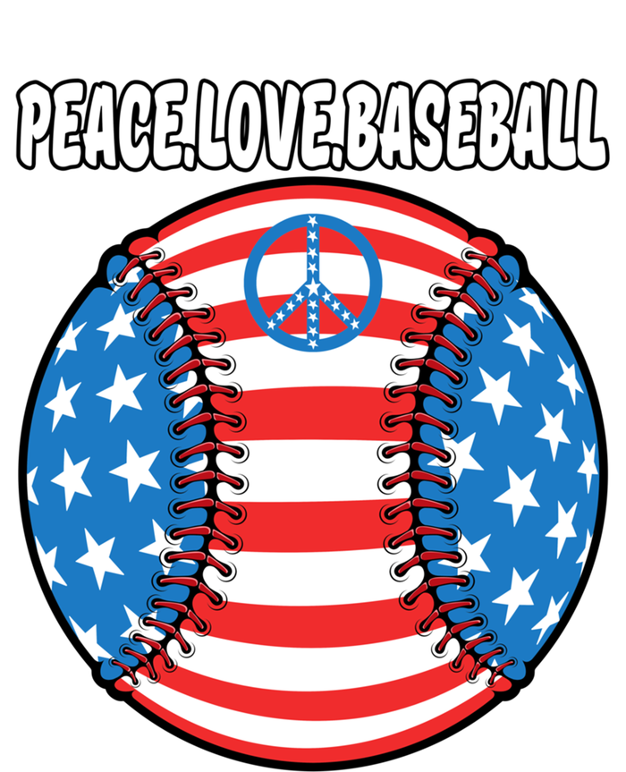 Usa Flag Baseball Peace Love Baseball Great Gift Ladies Essential Tank