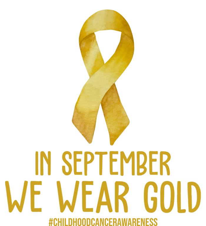 In September We Wear Gold Childhood Cancer Flat Bill Trucker Hat