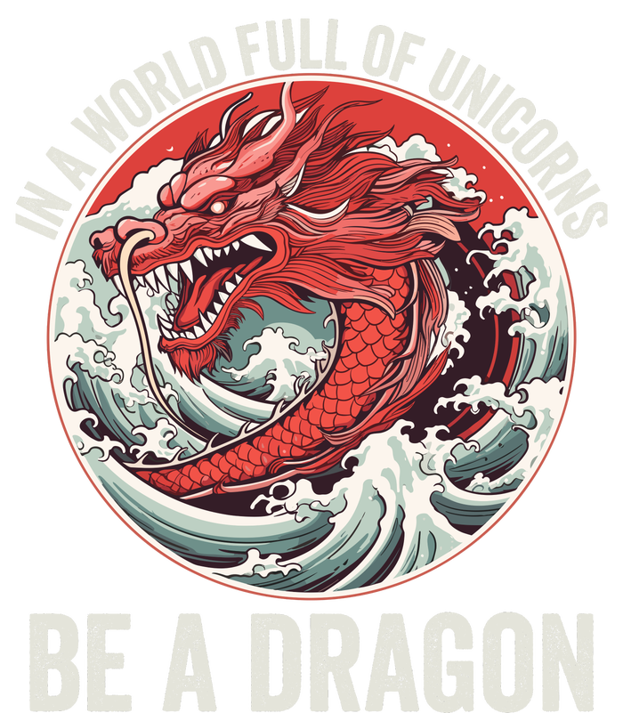 In A World Full Of Unicorns Be A Dragon Dragon Lovers Unicorns & Dragons Coaster