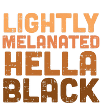 Lightly Melanated Hella Black History Melanin African Pride Women's Racerback Cropped Tank