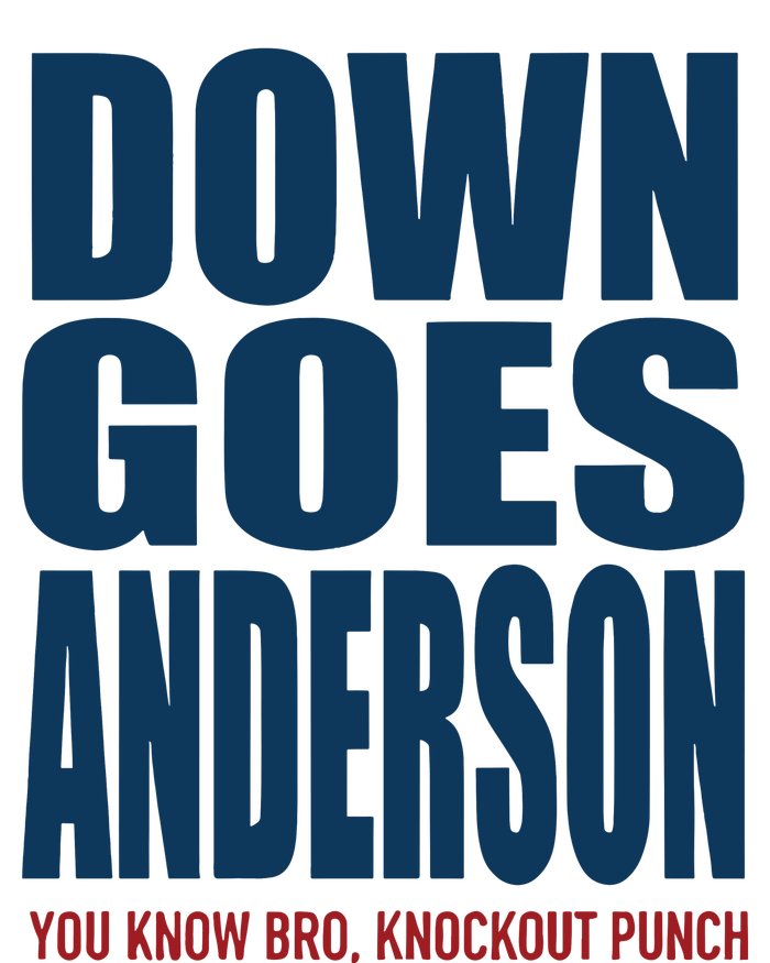 Down Goes Anderson Jose High Crown Mesh Back Trucker Hat