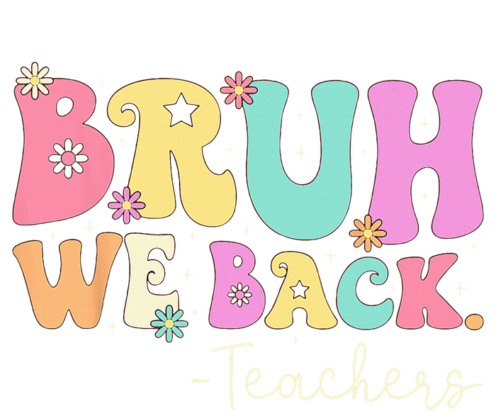 Bruh We Back Teachers  First Day Of School Gifts Sustainable Knit Beanie