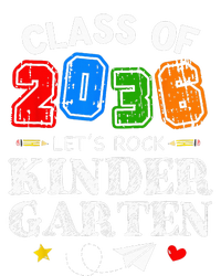 Class Of 2036 Lets Rock Kindergarten Back To School Women's Racerback Tank