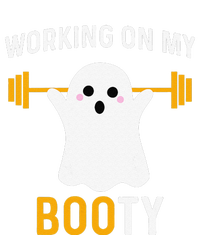 Funny Working On My Booty Funny Halloween Workout Gym Squat T-Shirt