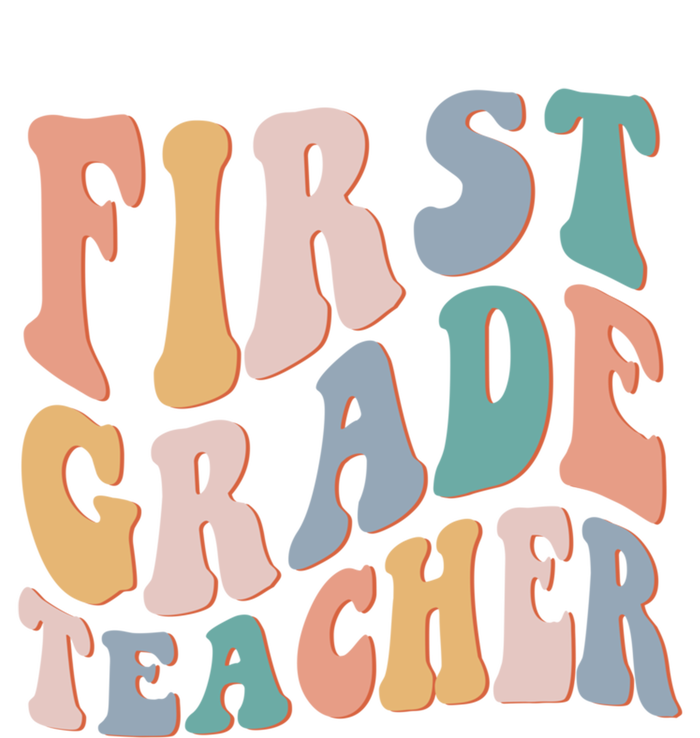 Retro 1St Grade Teacher Back To School First Grade Teacher Gift Women's T-Shirt