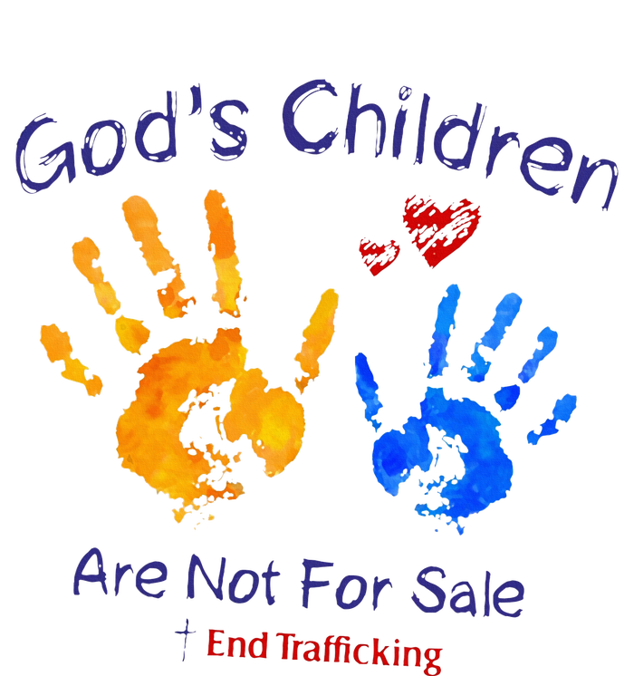 God's Children Are Not For Sale Hand Prints T-Shirt