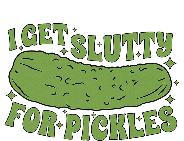 I Get Slutty For Pickles Funny Who Loves Pickles Apaprel Adult Drive Performance Visor