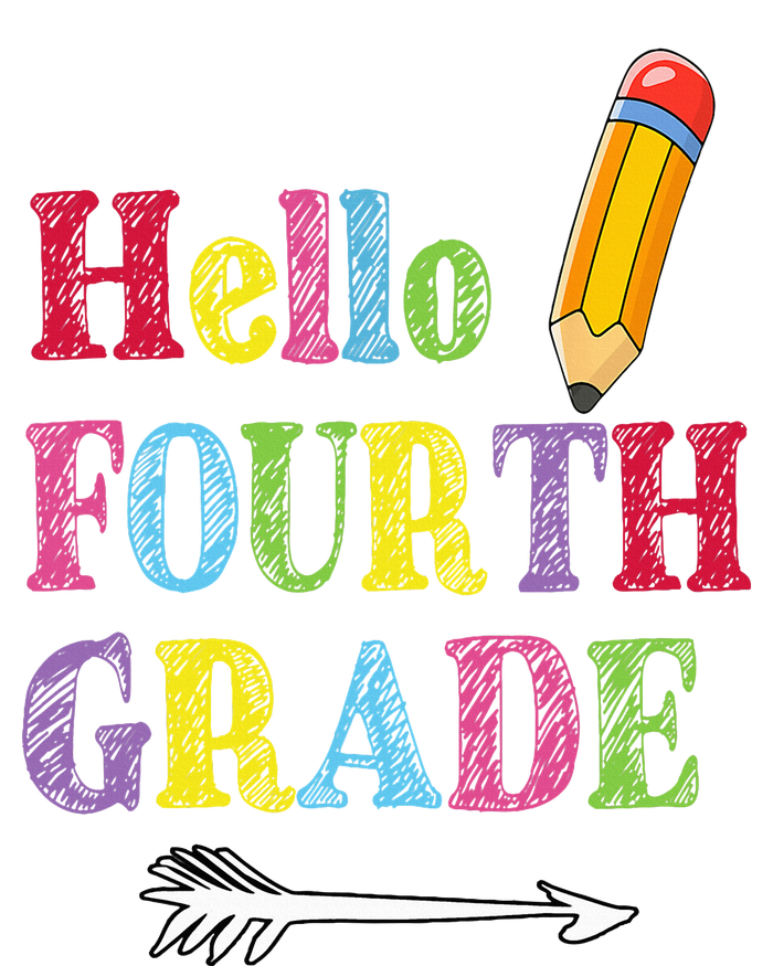 Funny Hello Fourth Grade Funny Back To The School T-Shirt