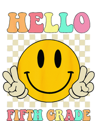 Hello Fifth Grade Hippie Smile Face 5th Grade Back To School T-Shirt