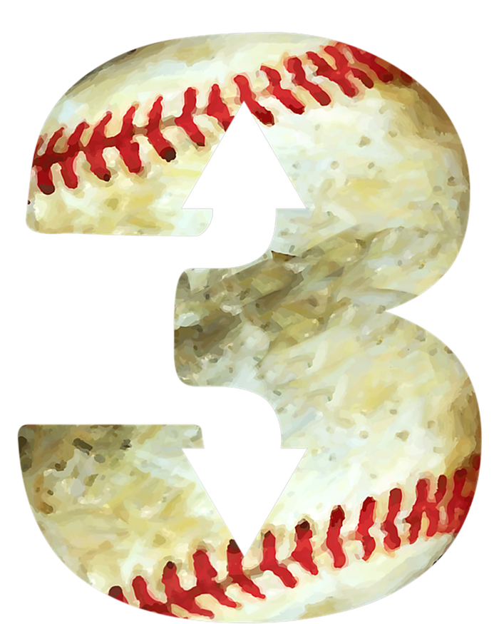 3 Up 3 Down Three Up Three Down Baseball Softball Player Gift Tie-Dye Long Sleeve Shirt