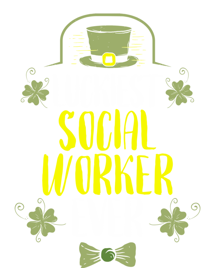 Luckiest Social Worker Ever St Patricks Day Social Workers Gift Full Zip Hoodie