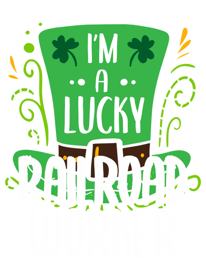 Lucky Railroad Worker St Patricks Day Railroad Workers Funny Gift Tie-Dye T-Shirt