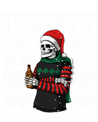 I Prefer Halloween Funny Christmas Skeleton Sweater Ugly Great Gift Full Zip Hoodie