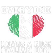 Everyone Loves A Nice Italian Boy Shirts Italy Flag Gift Idea Toddler Long Sleeve Shirt