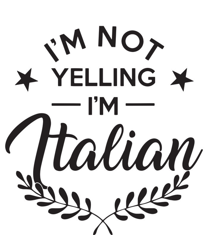 Im Not Yelling Im Italian Valucap Bio-Washed Visor