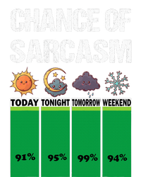 chance of sarcasm weather funny weather Tank Top