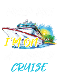 Help Me Im On Family Cruise Cruising Vacation Christmas Cute Gift Sustainable Knit Beanie