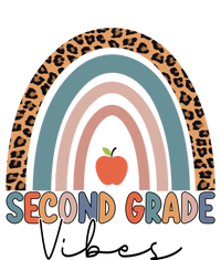 Second Grade Rainbow Leopard Teacher 2Nd Grade Vibes Gift T-Shirt