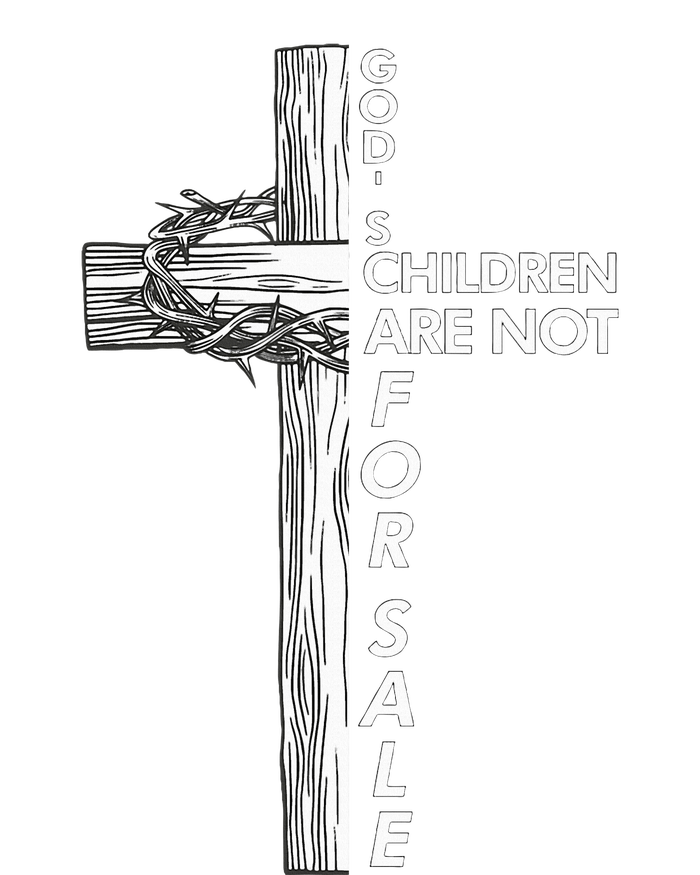 Gods Children Are Not For Sale Funny Gods Children Christ T-Shirt