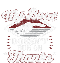 My Boat Doesnt Run On Thanks Motorboat Ship Yacht Women's Long Sleeve Flannel Pajama Set 