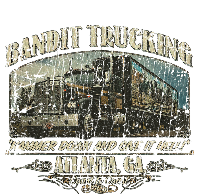 Men Funny Bandit Trucking 1977 Family Distressed Premium Hoodie