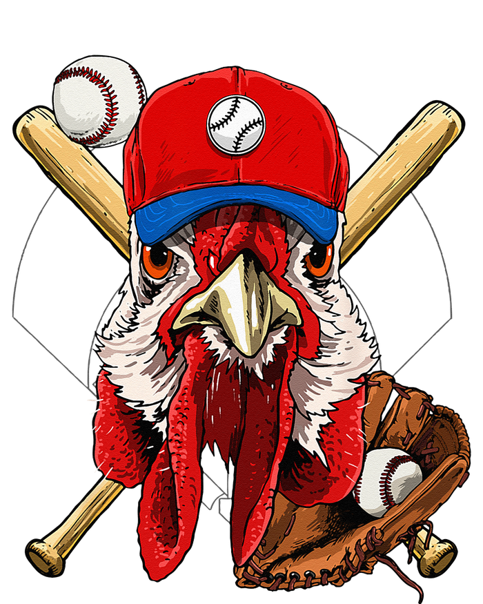 Baseball Player Chicken Pitcher Catcher Baseball Coach Farm T-Shirt