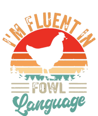 Funny Chicken Lovers Fluent In Fowl Language For Chicken Mom PosiCharge RacerMesh Polo