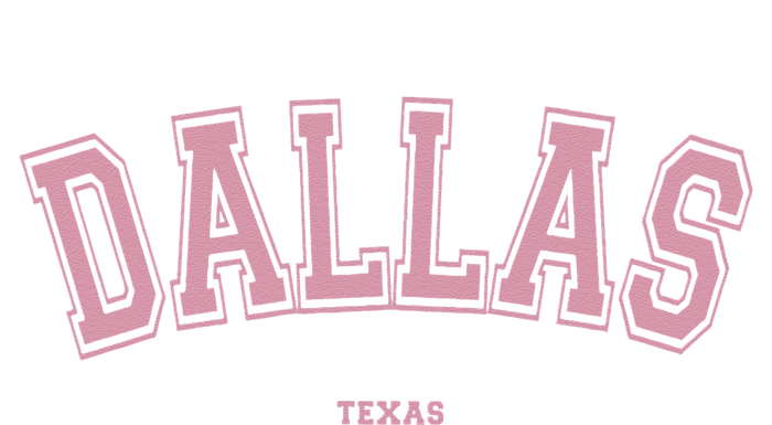 Pink Dallas Texas TX Varsity On Dallas USA-Made Doggie Bandana