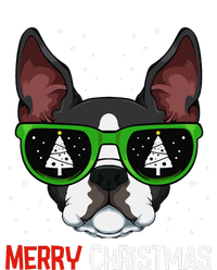 Boston Terrier Christmas Pajama Dog Sunglasses XMas Tree T-Shirt