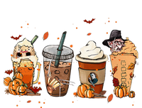 Autumn Fall Horror Latte Coffee Cups Ghost Halloween T-Shirt