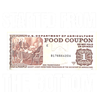 Started At The Bottom Funny Food Stamp 80s 90s Kids Know Premium T-Shirt